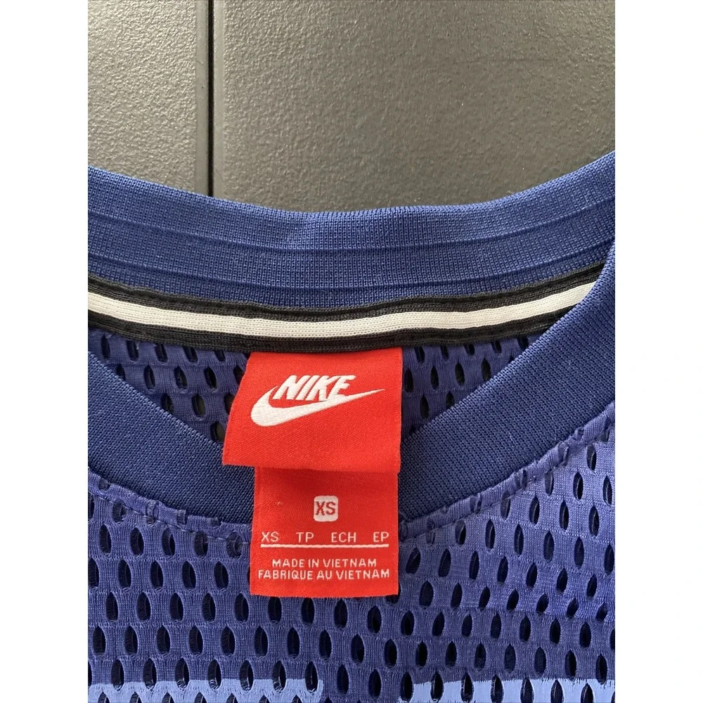 Nike Mesh Top Mesh Shirt‎ Short Sleeve Swoosh Logo Athletic Women Sz XS NWOT